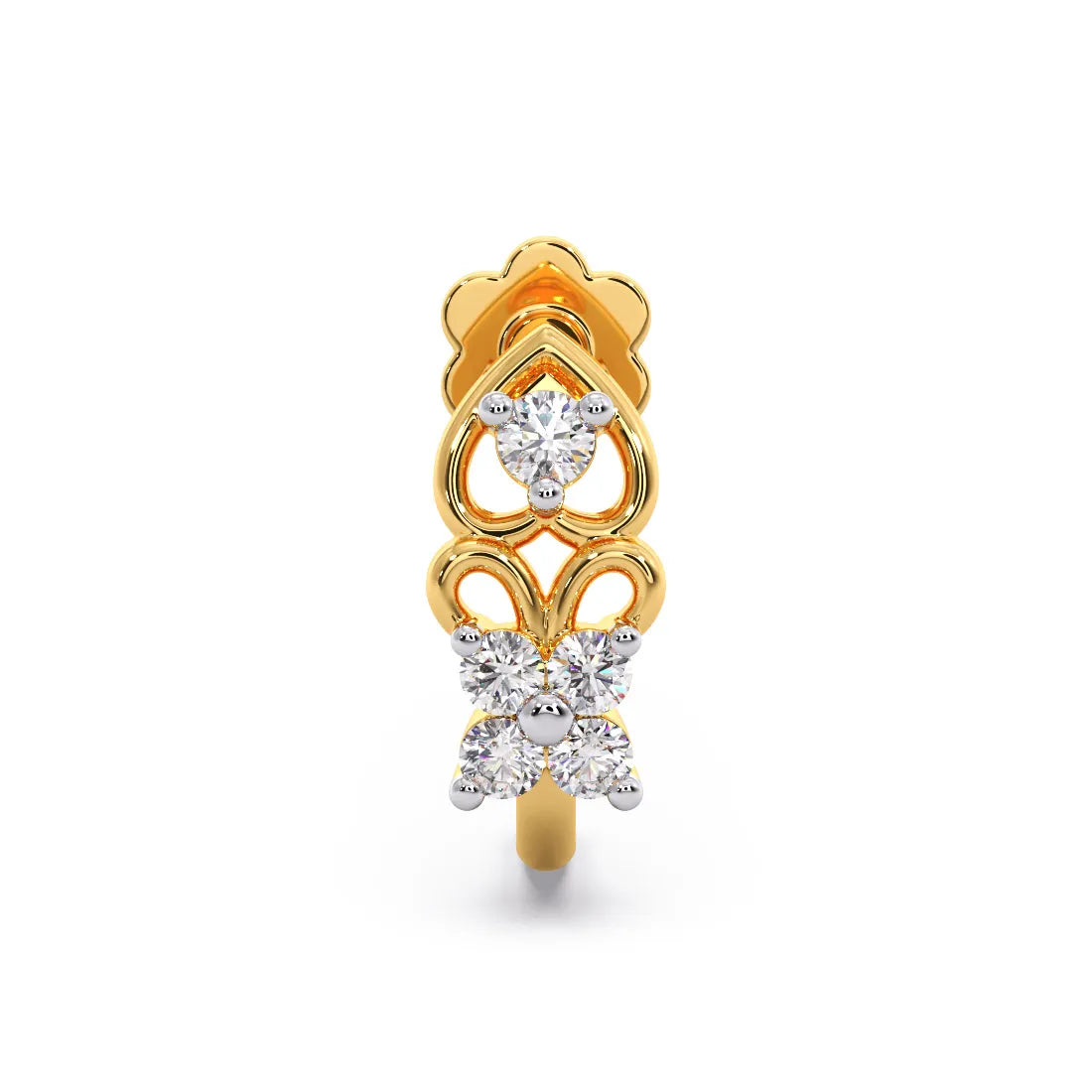 woman nose pin