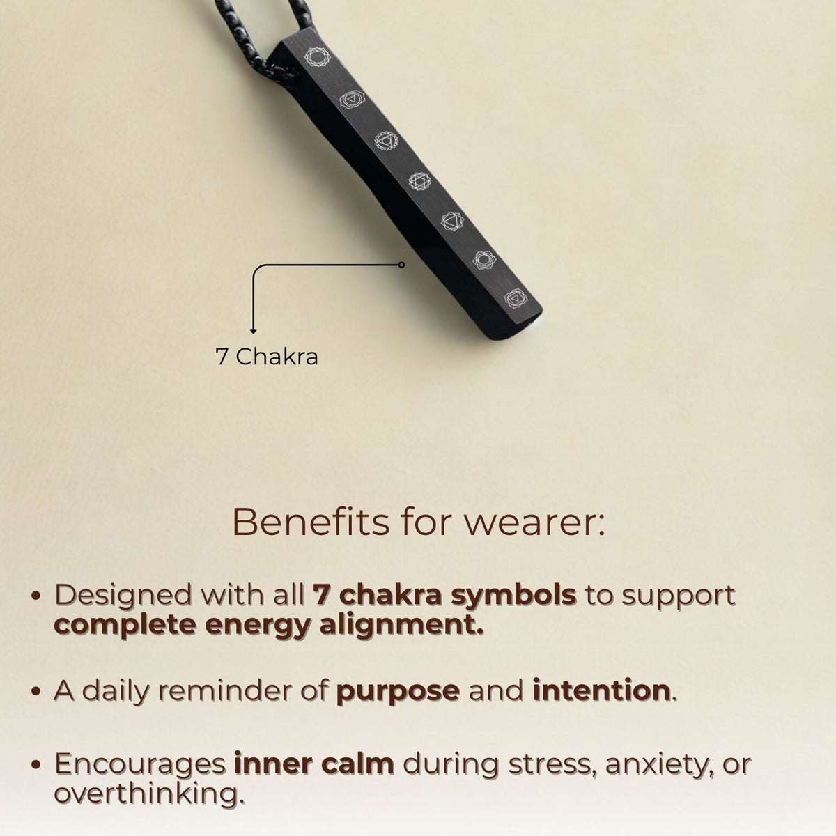 Balance 7 Chakra Bar Necklace