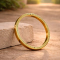 9 Verse Hanuman Chalisa MicroCarved Thick Round Kada