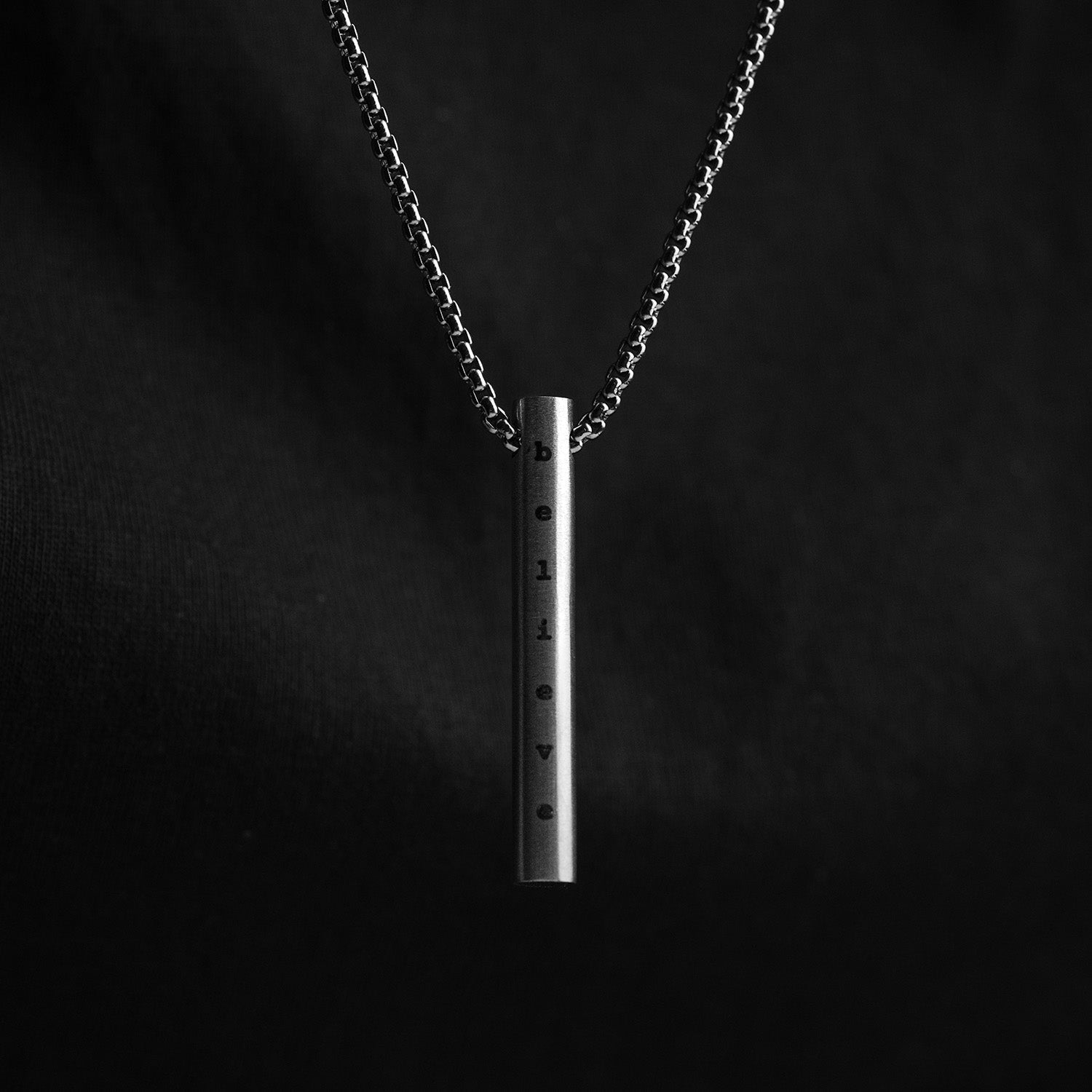 Motivation Minimal Barrel Necklace