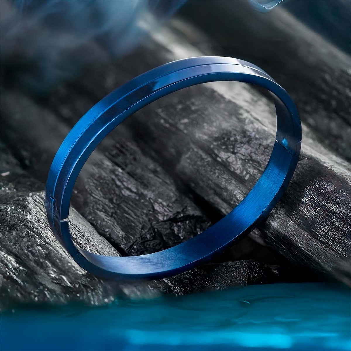 Dual Finish Oval Kada Bracelet