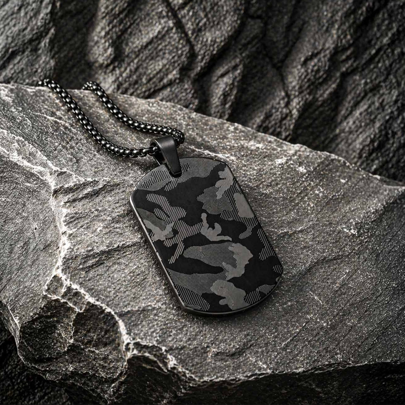 Classic Camo  Dog Tag Necklace
