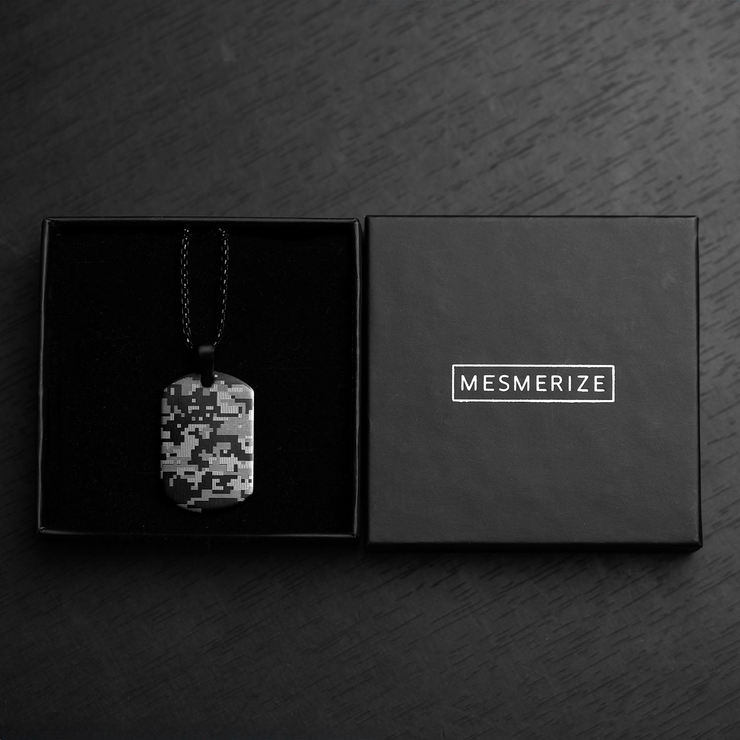 Cyber Camo Dog Tag Necklace