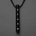 Motivation Minimal Barrel Necklace