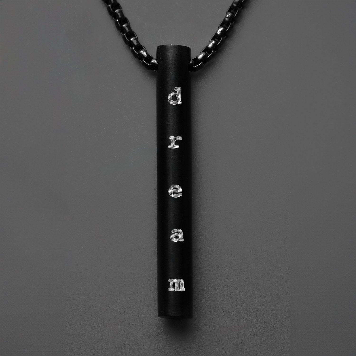 Motivation Minimal Barrel Necklace