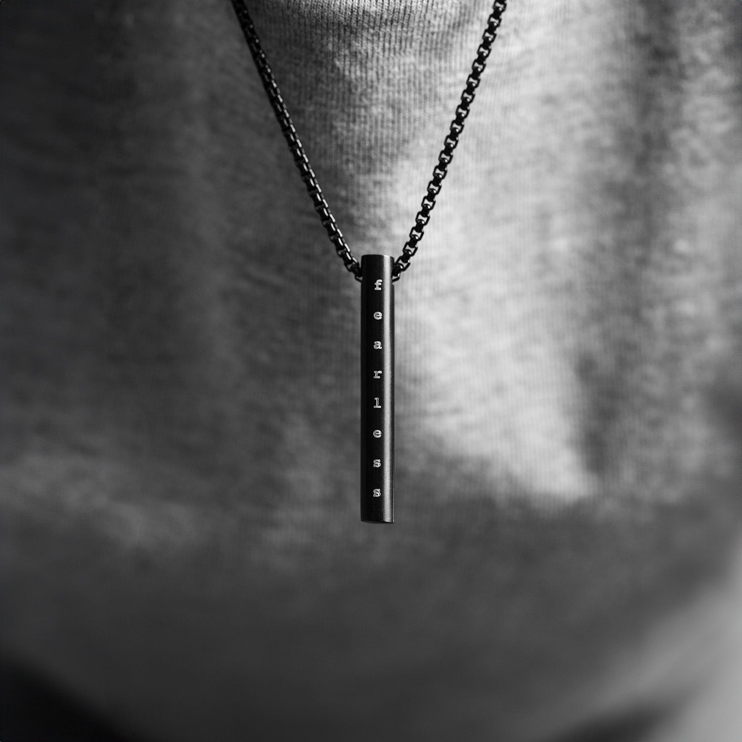 Motivation Minimal Barrel Necklace