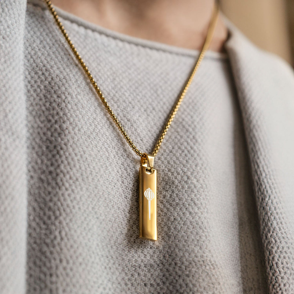 Hanuman Gada Mini Tag Necklace