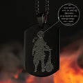 Hanuman Chalisa MicroCarved Tag Necklace