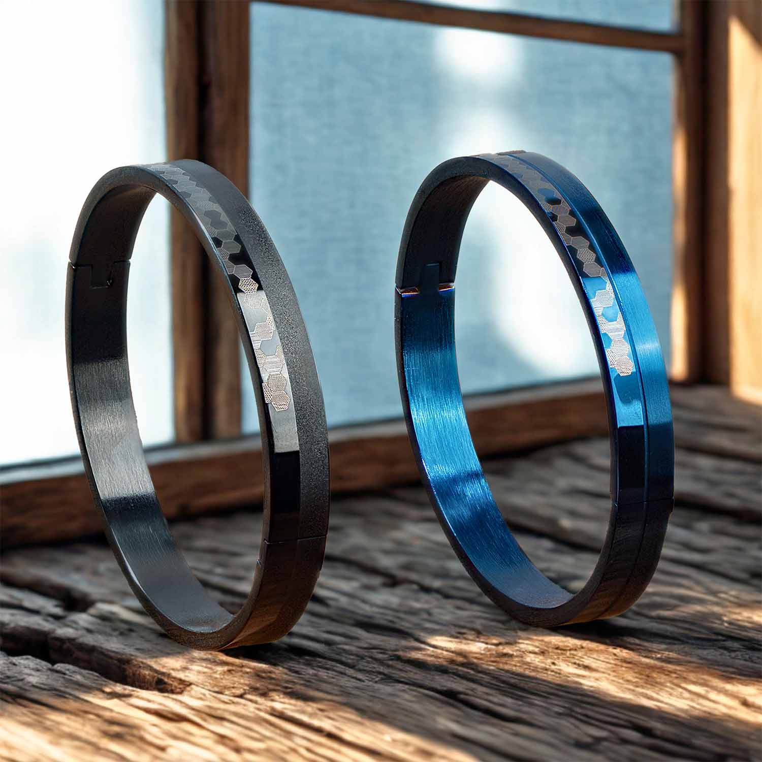 Hex Matrix Oval Kada Bracelet