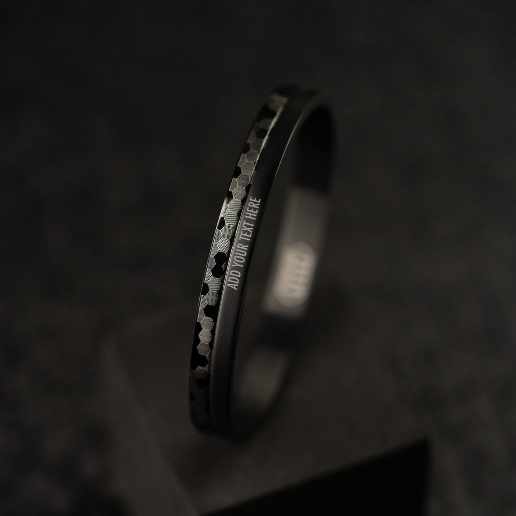 Hex Matrix Oval Kada Bracelet