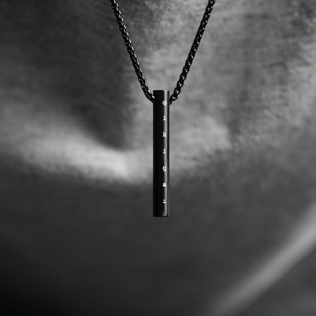 Motivation Minimal Barrel Necklace