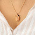 Initials Oval Necklace