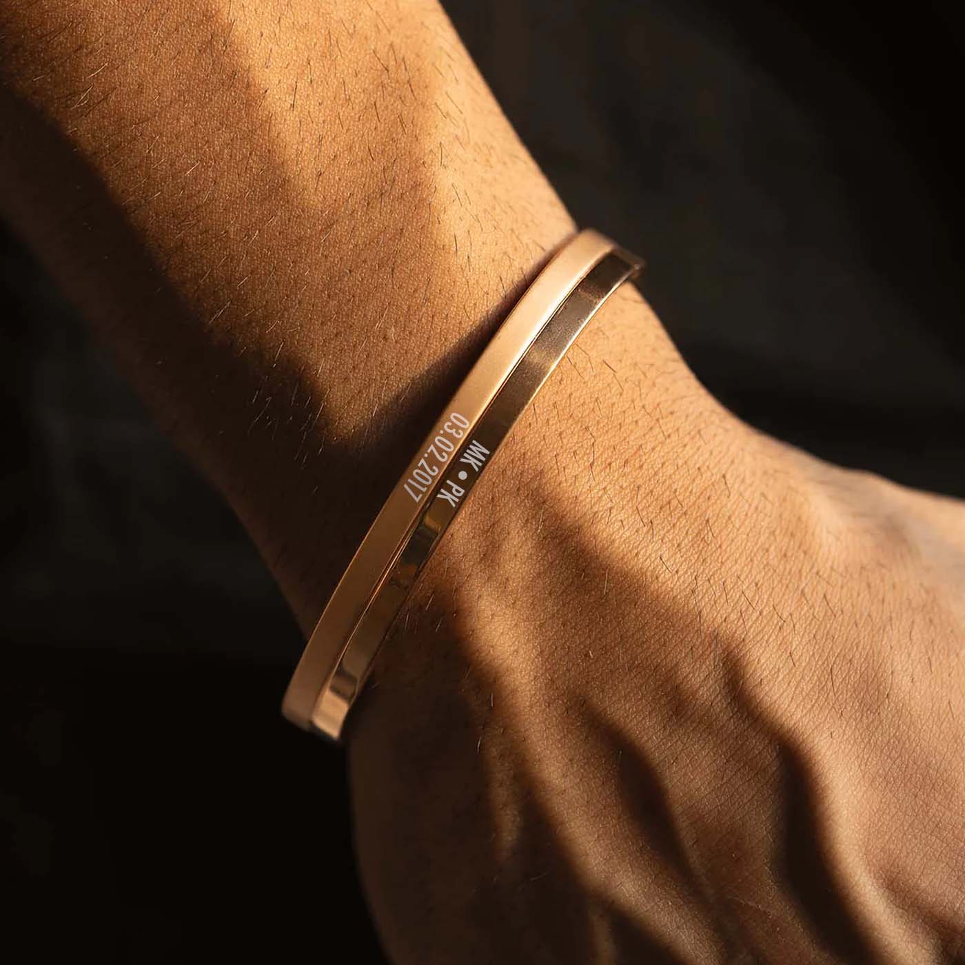 Dual Finish Oval Kada Bracelet