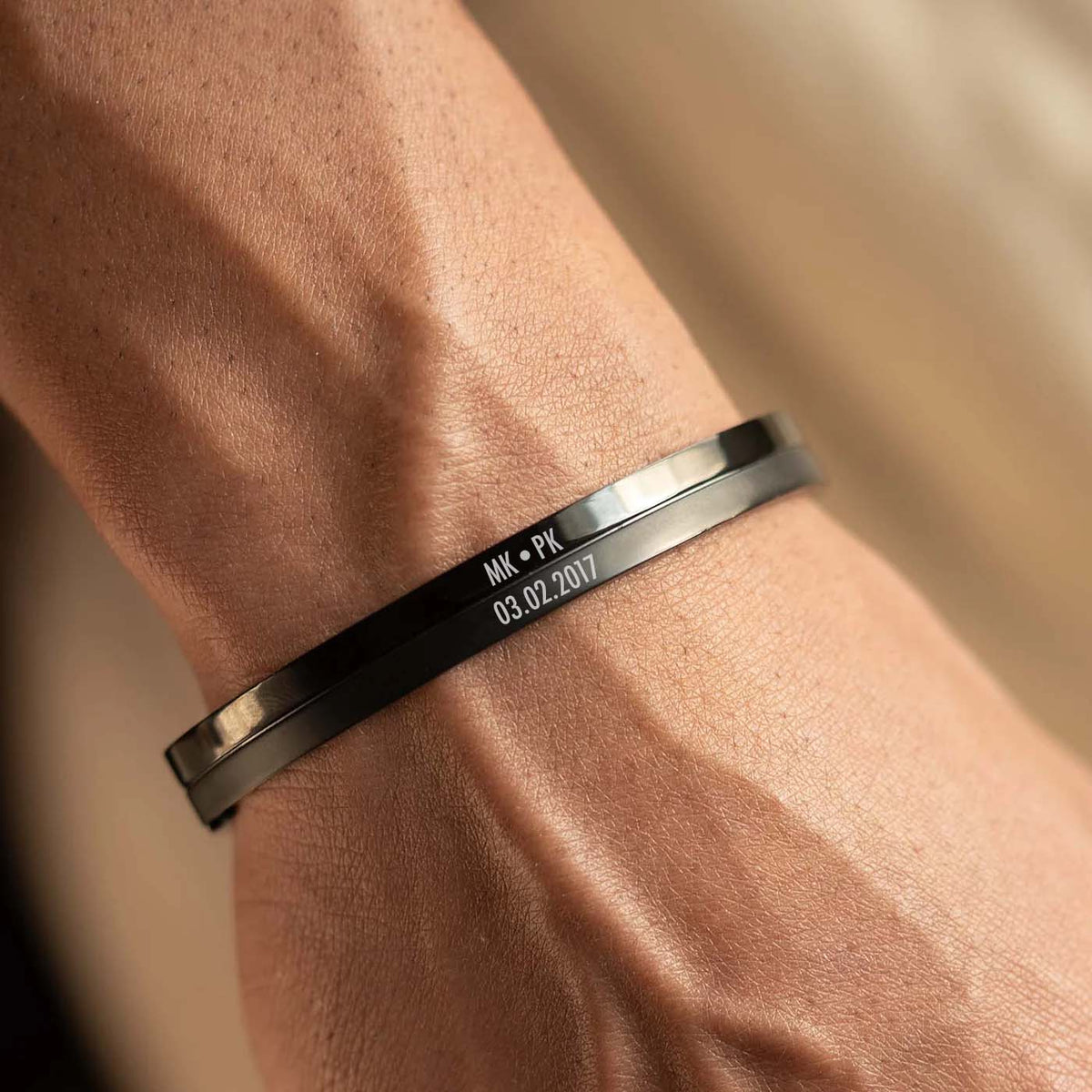 Dual Finish Oval Kada Bracelet