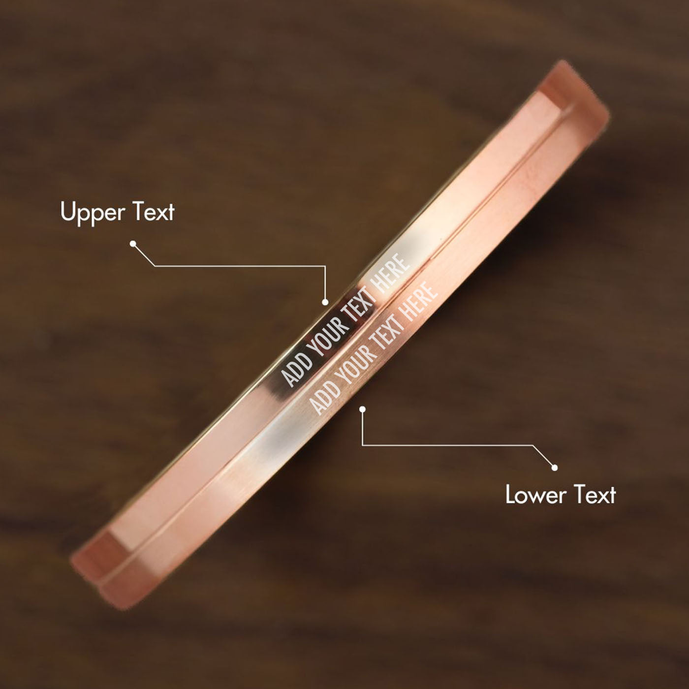 Dual Finish Oval Kada Bracelet