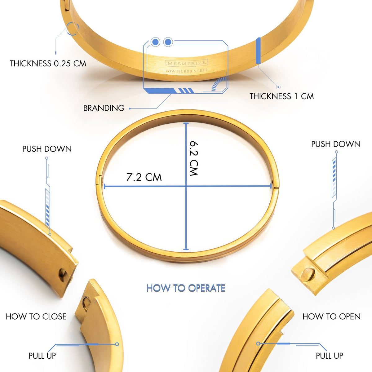 Om Oval Kada Bracelet