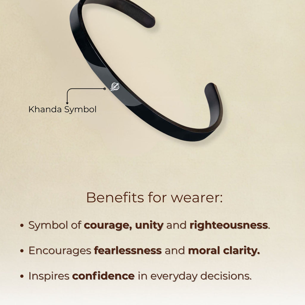 Khanda Gloss Cuff Adjustable Bracelet