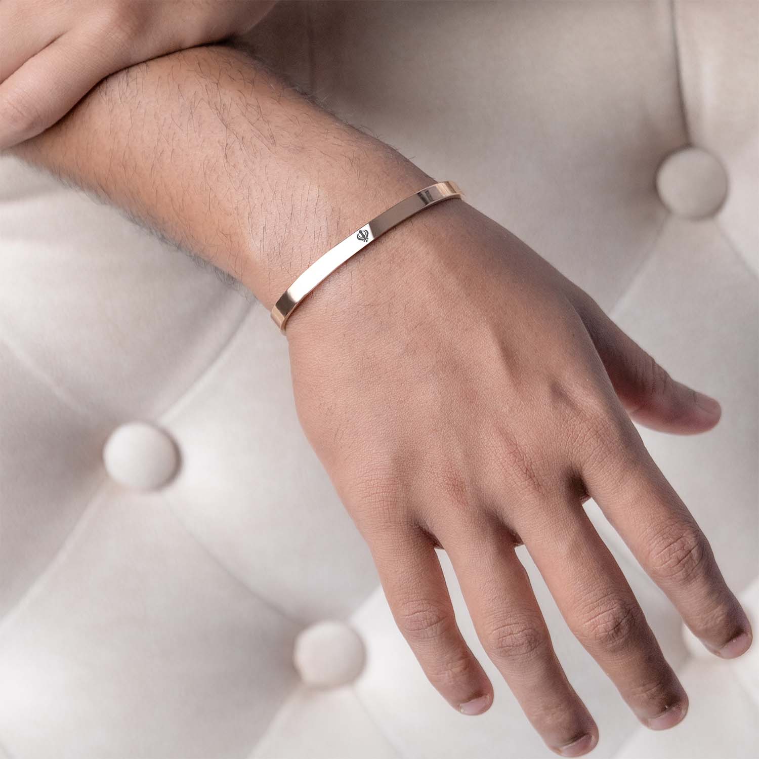 Khanda Gloss Cuff Adjustable Bracelet