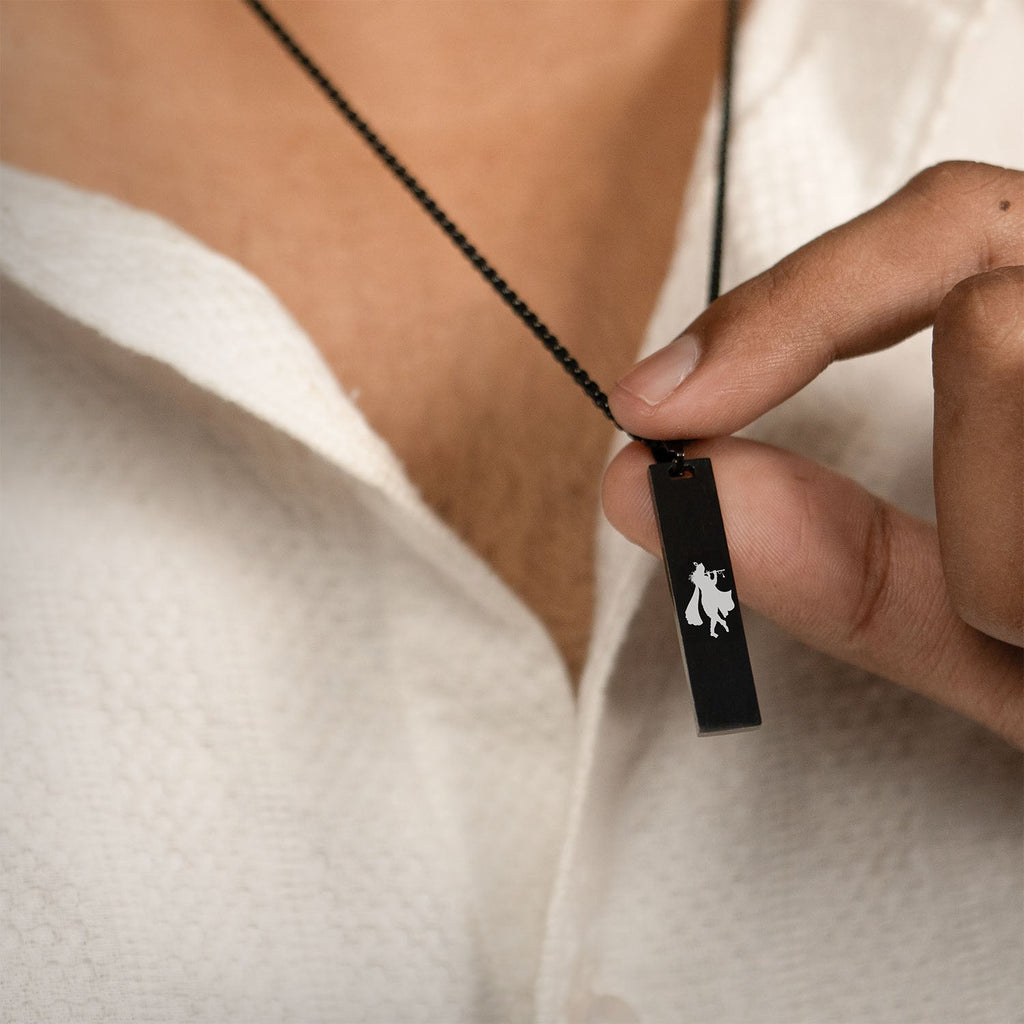 Krishna Mini Tag Necklace