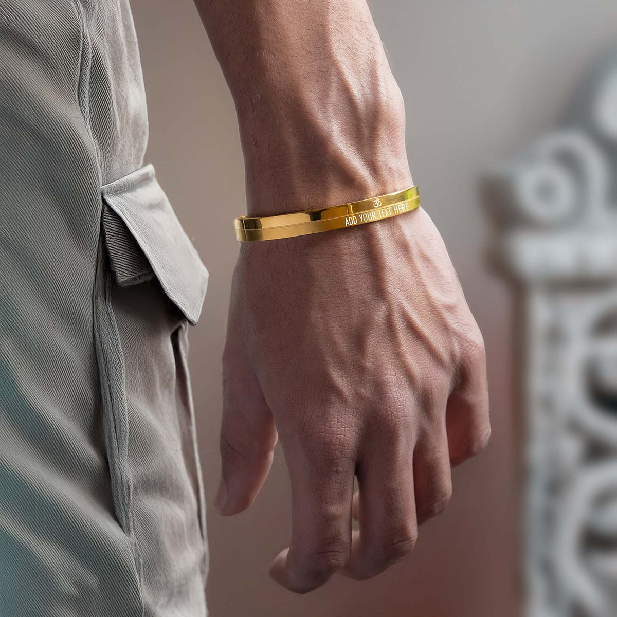 Om Oval Kada Bracelet