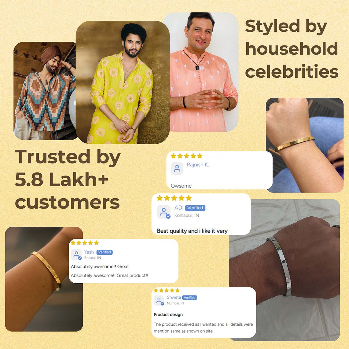 Ik Onkar Gloss Cuff Adjustable Bracelet