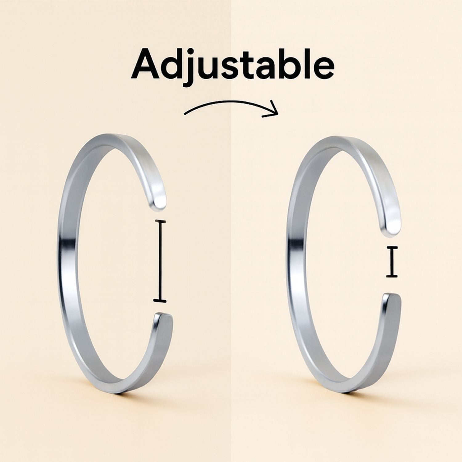 Ik Onkar Gloss Cuff Adjustable Bracelet