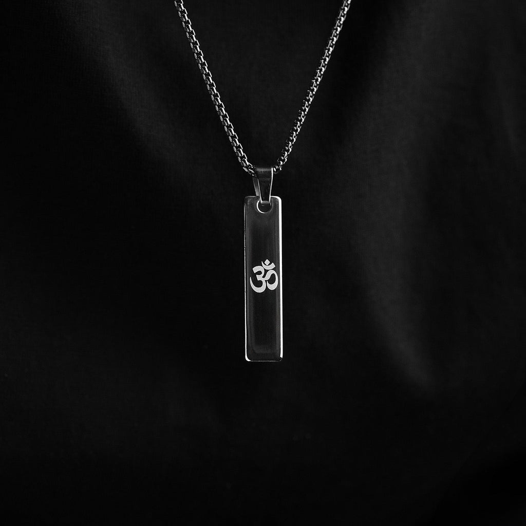 Om Mini Tag Necklace