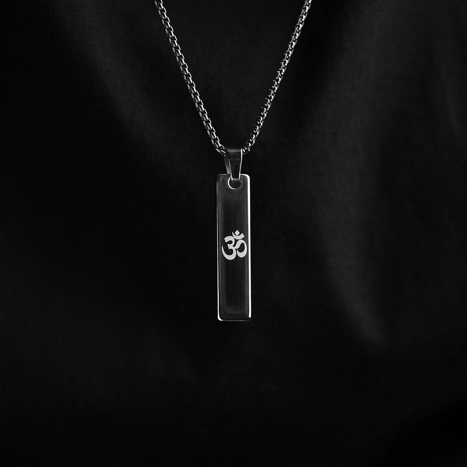 Om Mini Tag Necklace