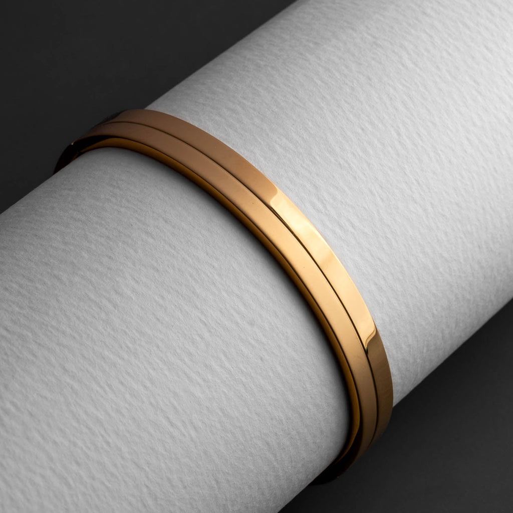 Dual Finish Oval Kada Bracelet