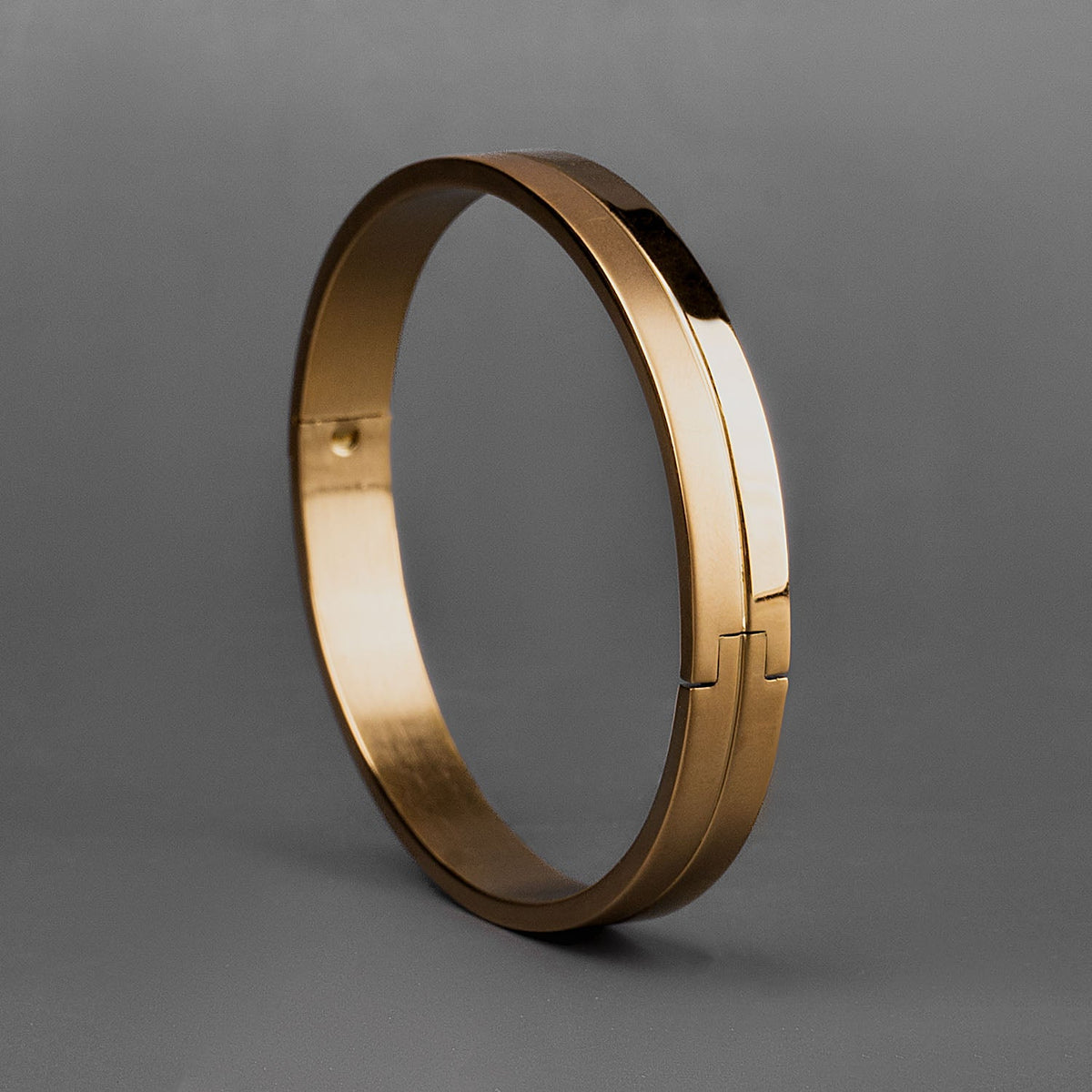 Dual Finish Oval Kada Bracelet