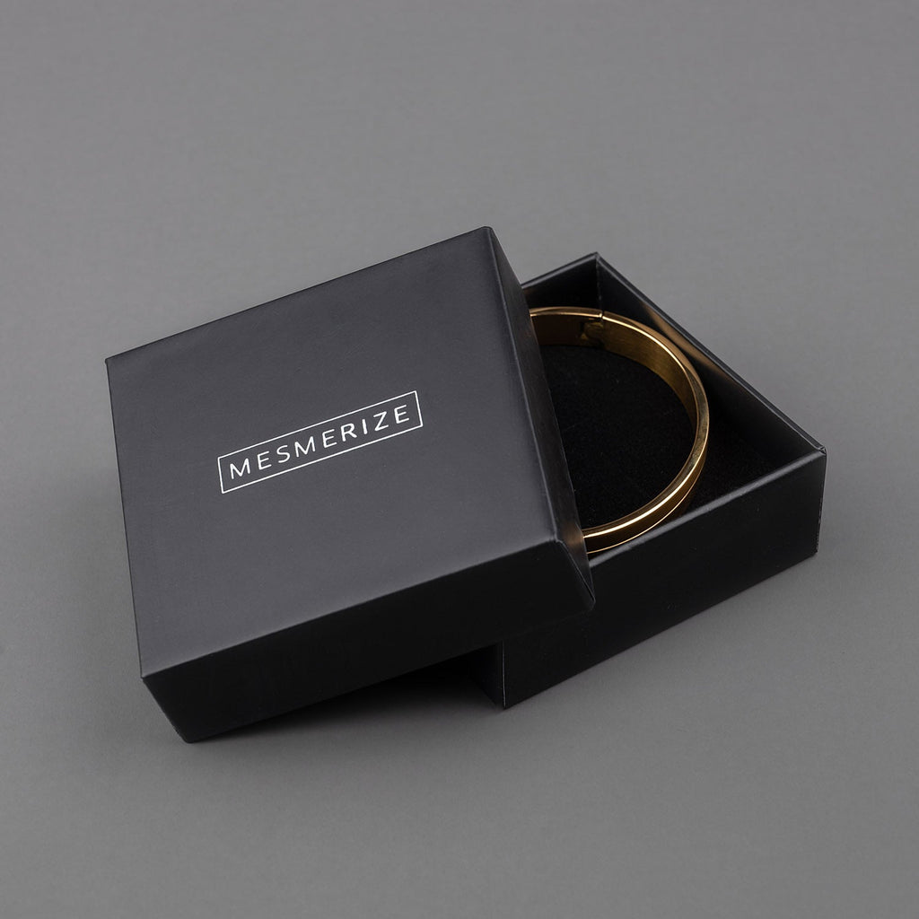 Dual Finish Oval Kada Bracelet