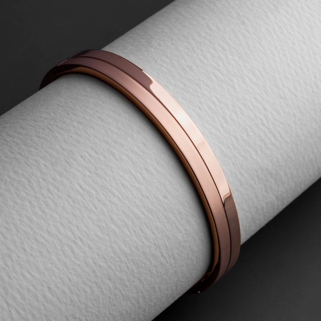 Dual Finish Oval Kada Bracelet