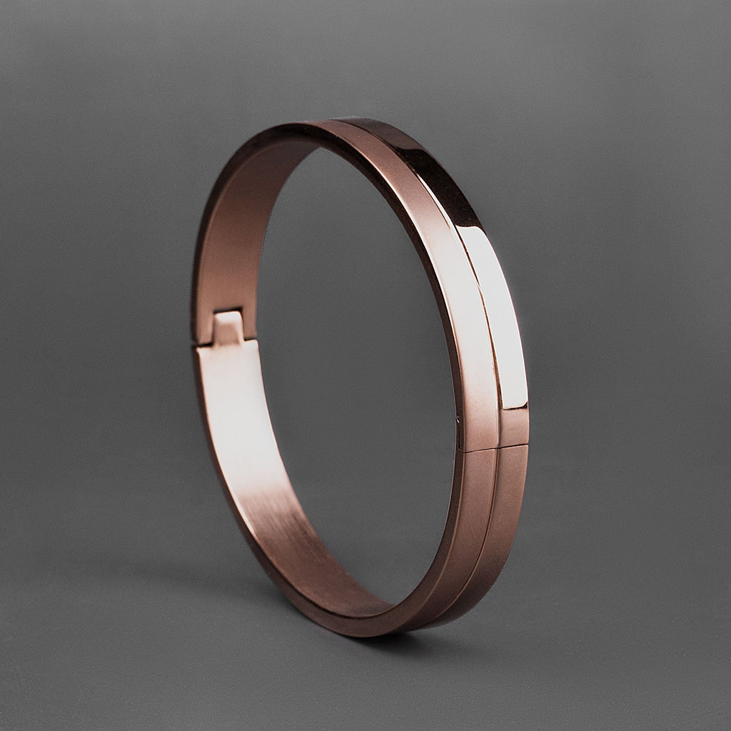 Dual Finish Oval Kada Bracelet
