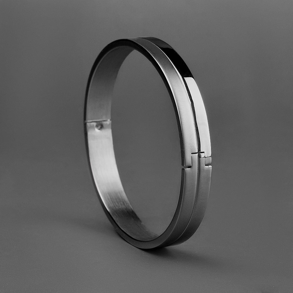Dual Finish Oval Kada Bracelet