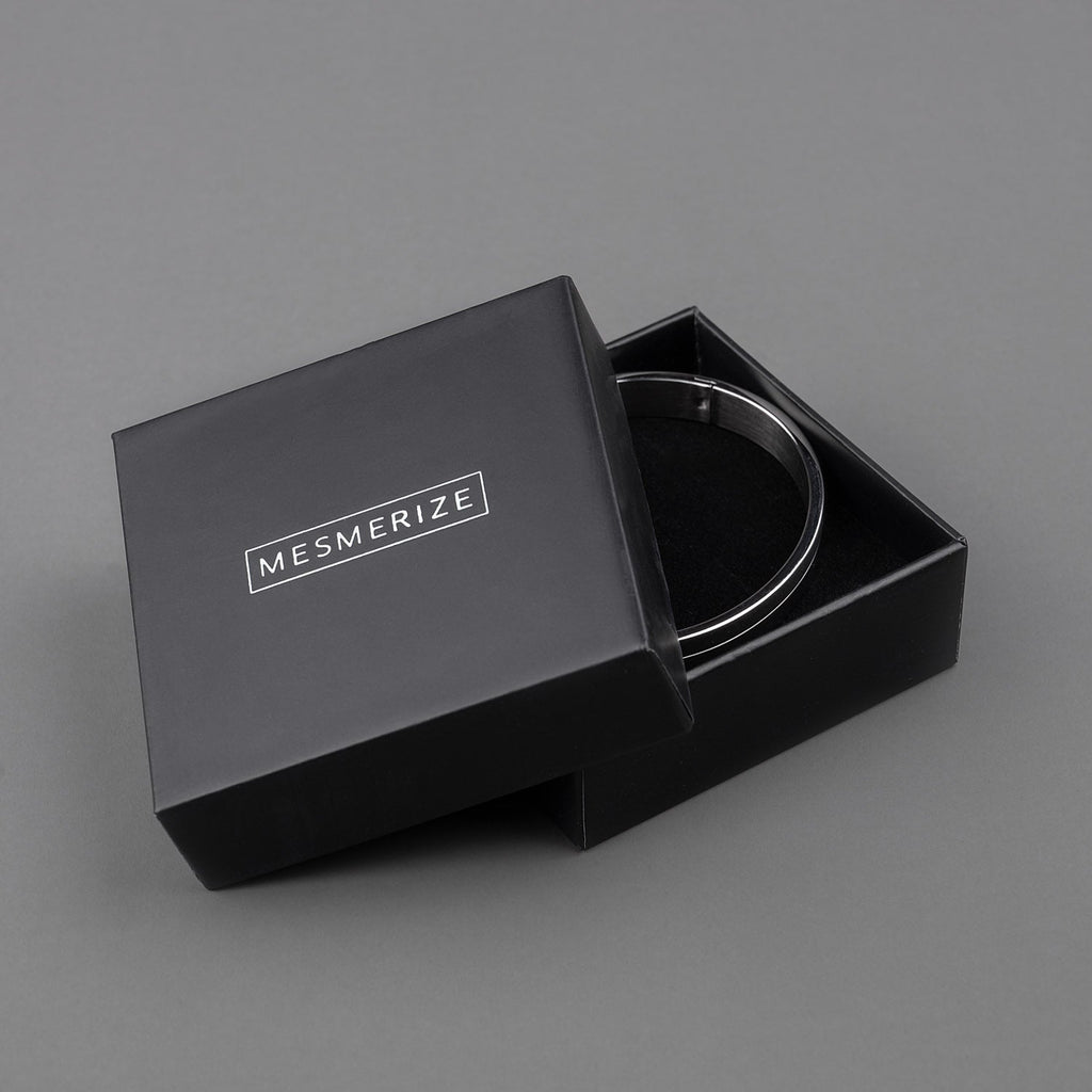 Dual Finish Oval Kada Bracelet