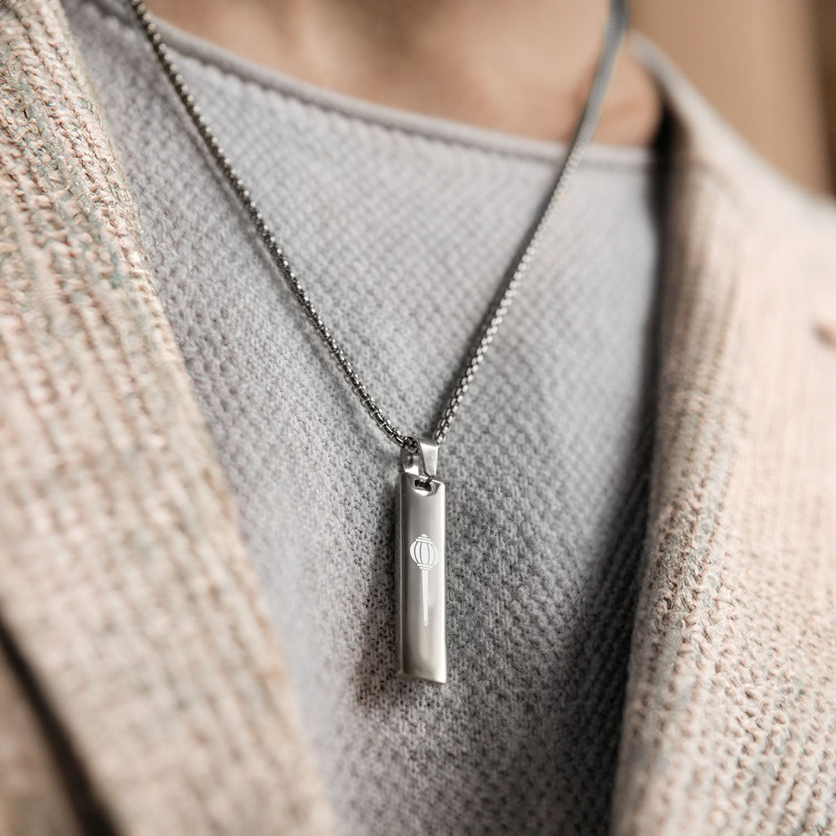 Hanuman Gada Mini Tag Necklace
